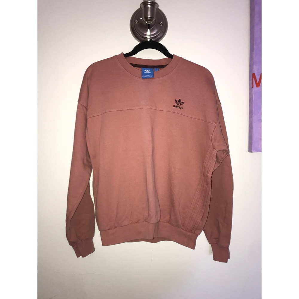 Blush Pink Adidas Trefoil Crewneck Size S (mens)